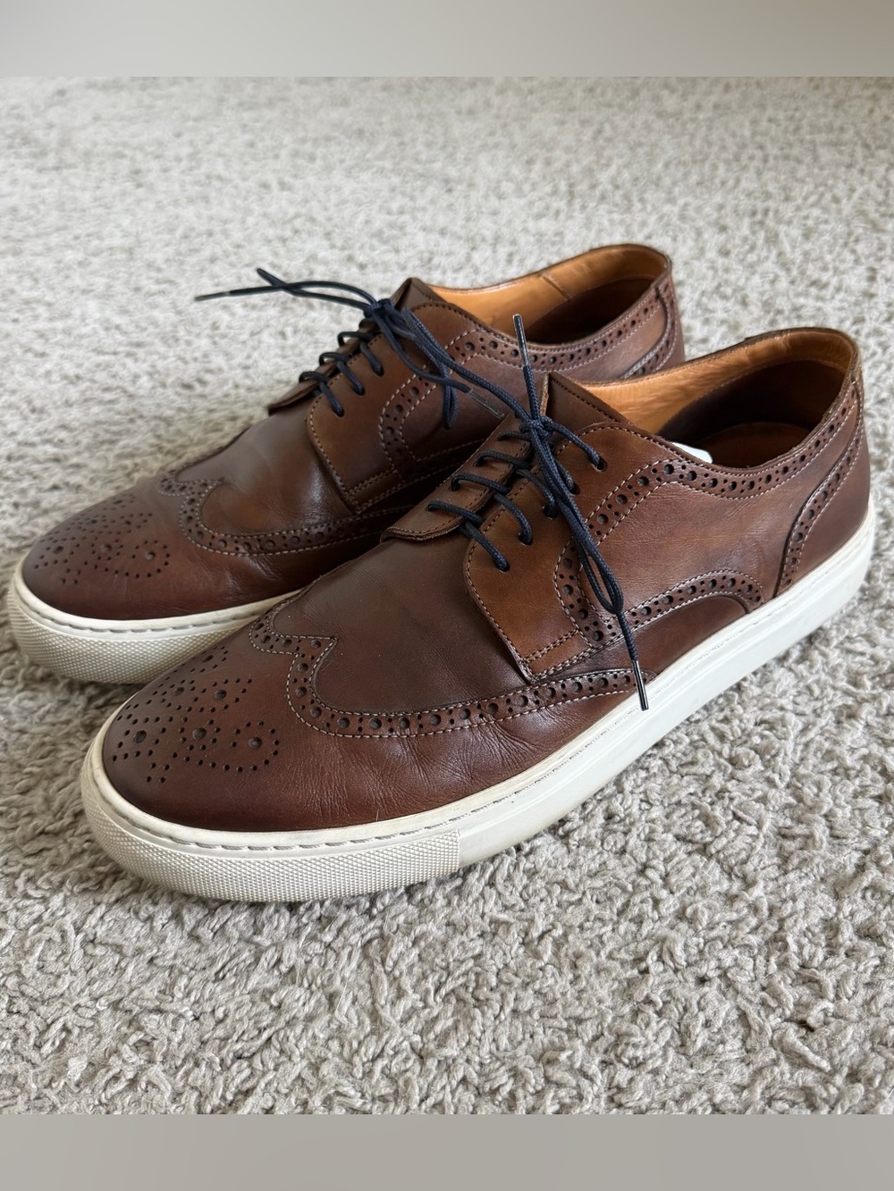 Magnanni 21570 Wingtip Leather Lace Sneaker